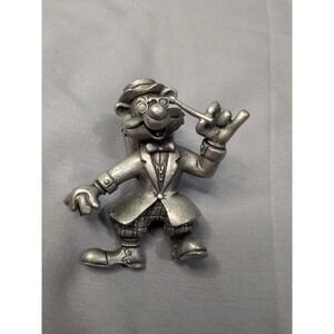 Vintage 1992 Warner Bros. Pewter Pepé Le Pew, Coat/Hat/Cane/Glasses, 2.5" MINT !